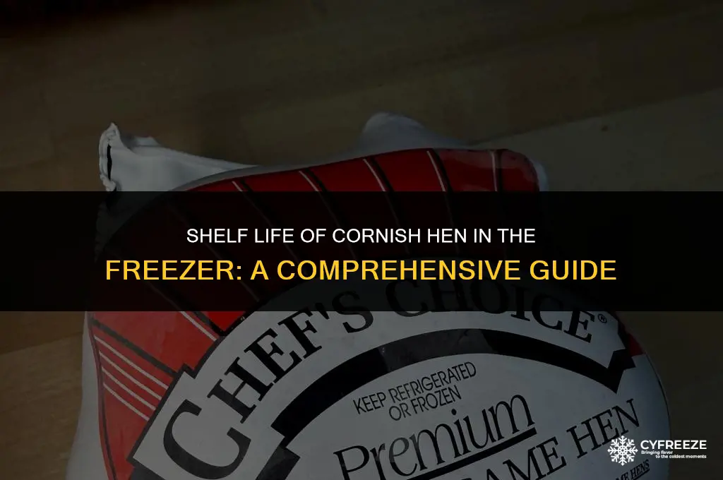 how long will cornish hen last in freezer