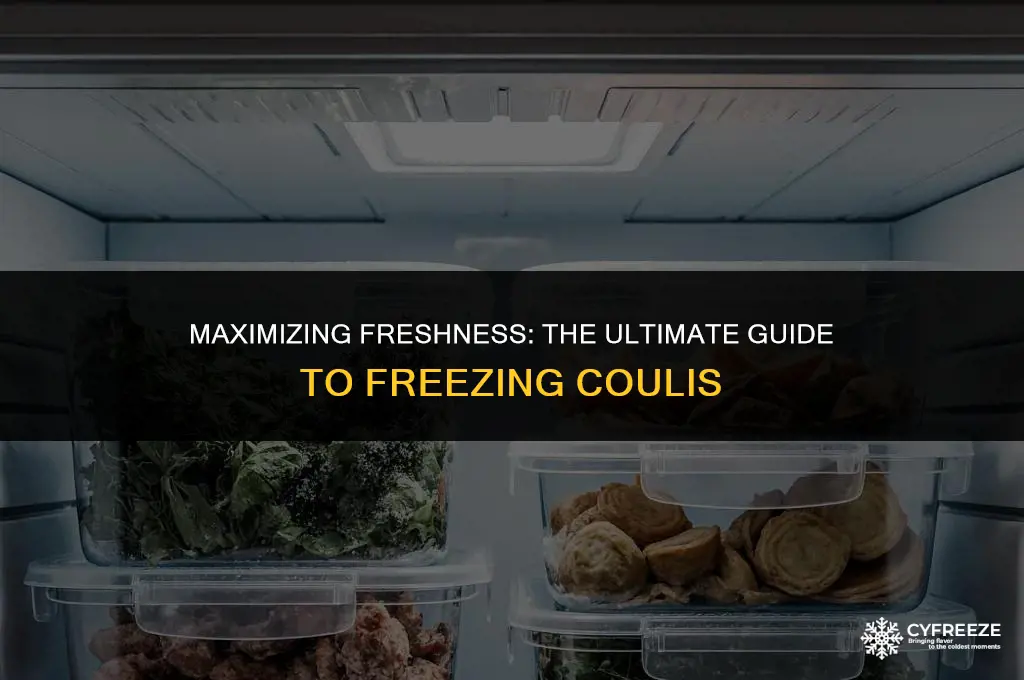 how long will coulis keep in freezer