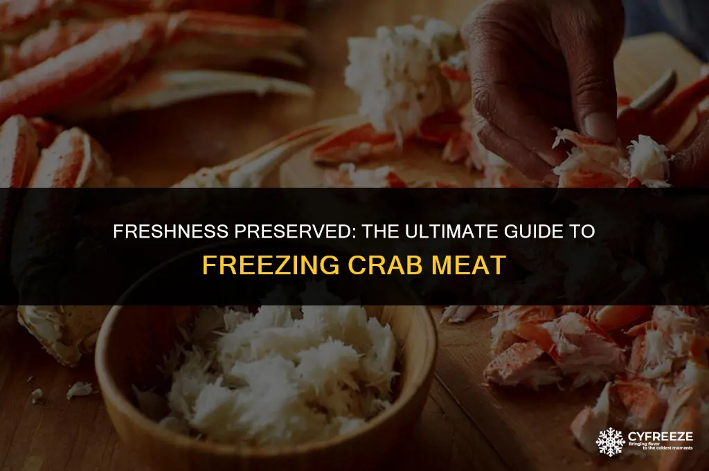 how long will crab meat keep in the freezer