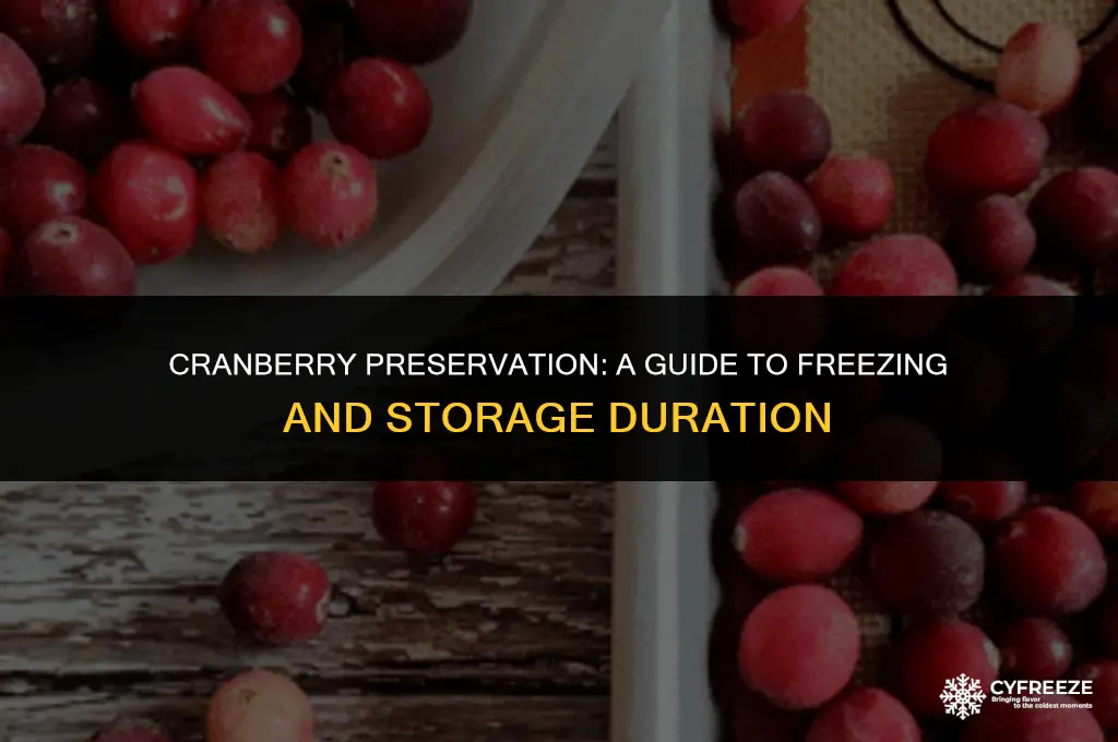how long will cranberries keep in the freezer