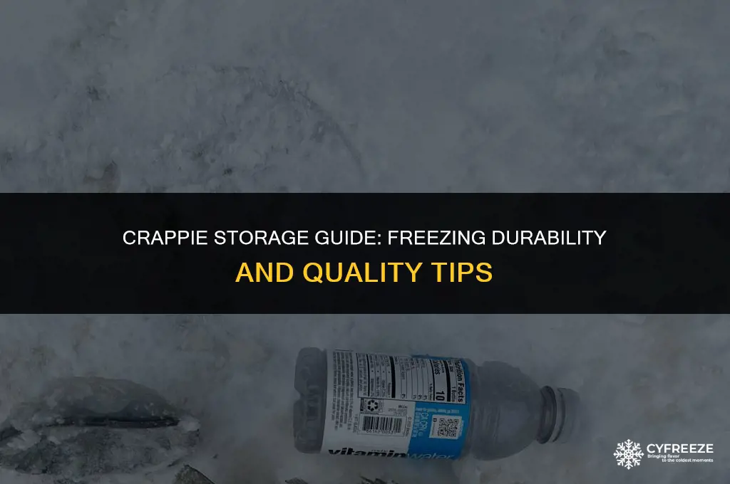 how long will crappie last in the freezer