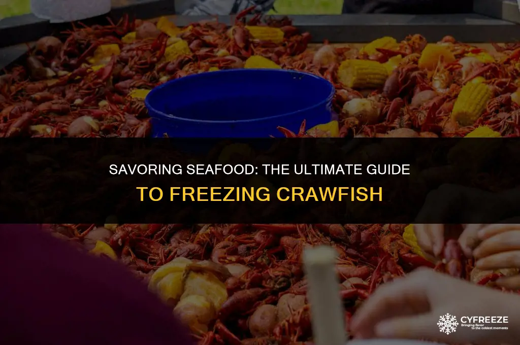 how long will crawfish keep in the freezer