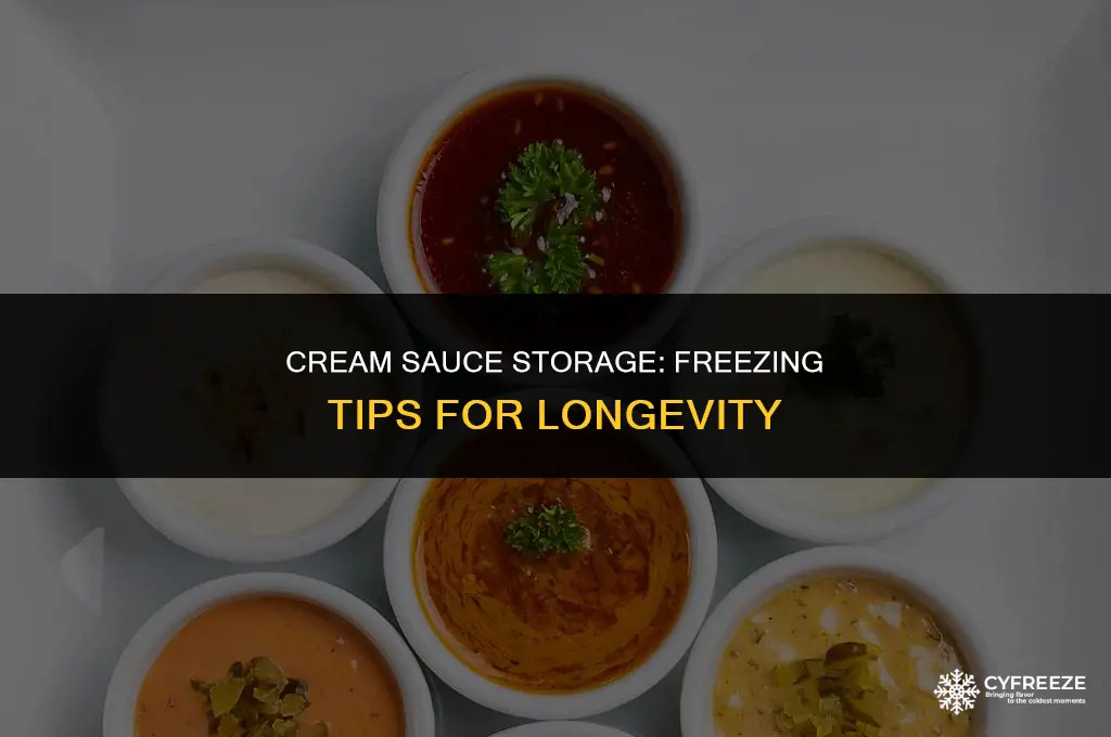 how long will cream sauce stay in the freezer