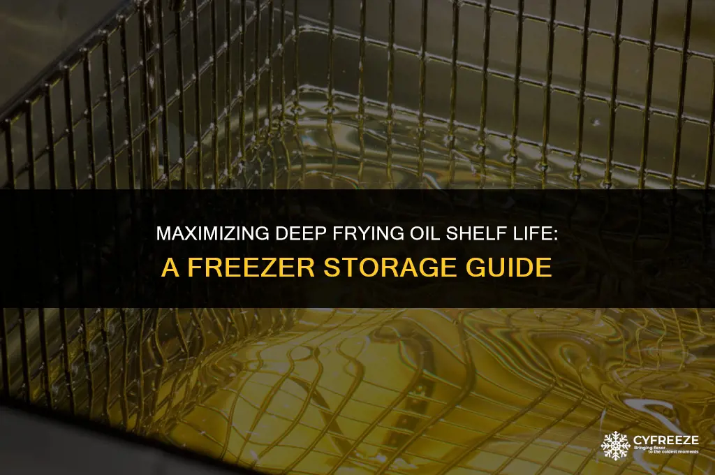 how long will deep frying oil last in the freezer