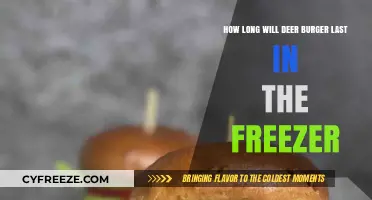 Freezing Deer Burgers: A Guide to Optimal Storage Duration