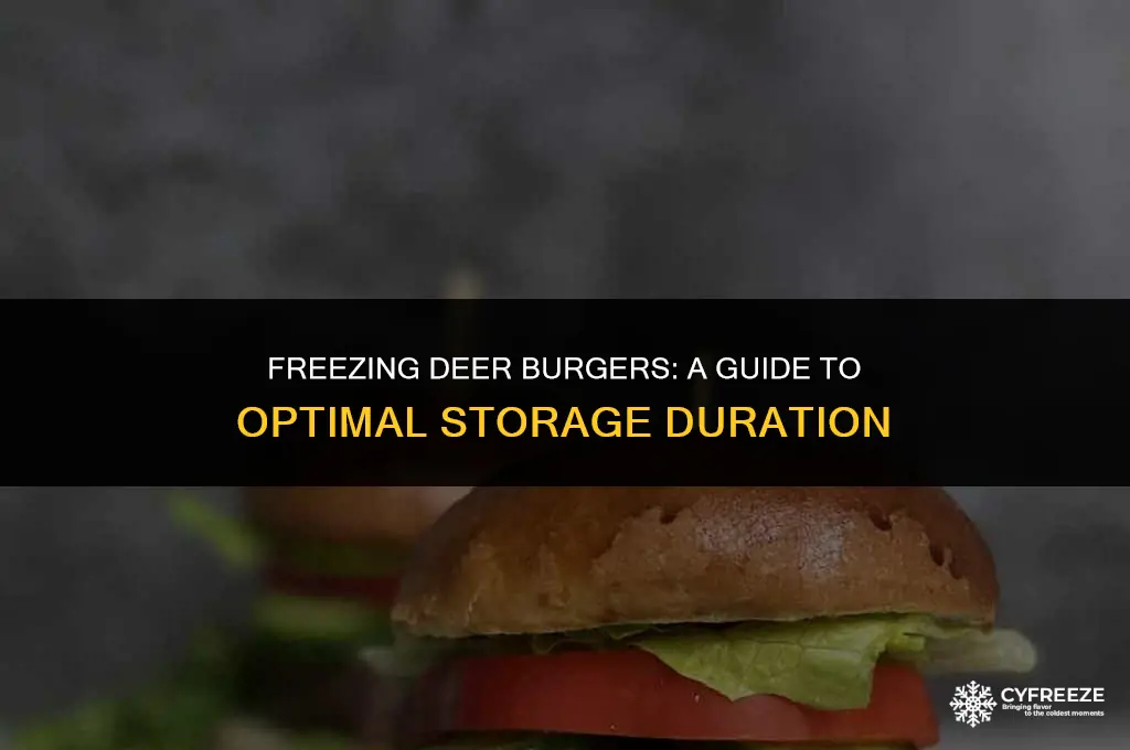 how long will deer burger last in the freezer