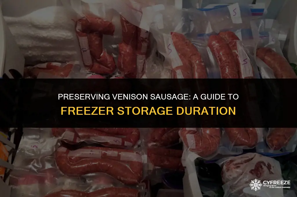 how long will deer sausage keep in the freezer