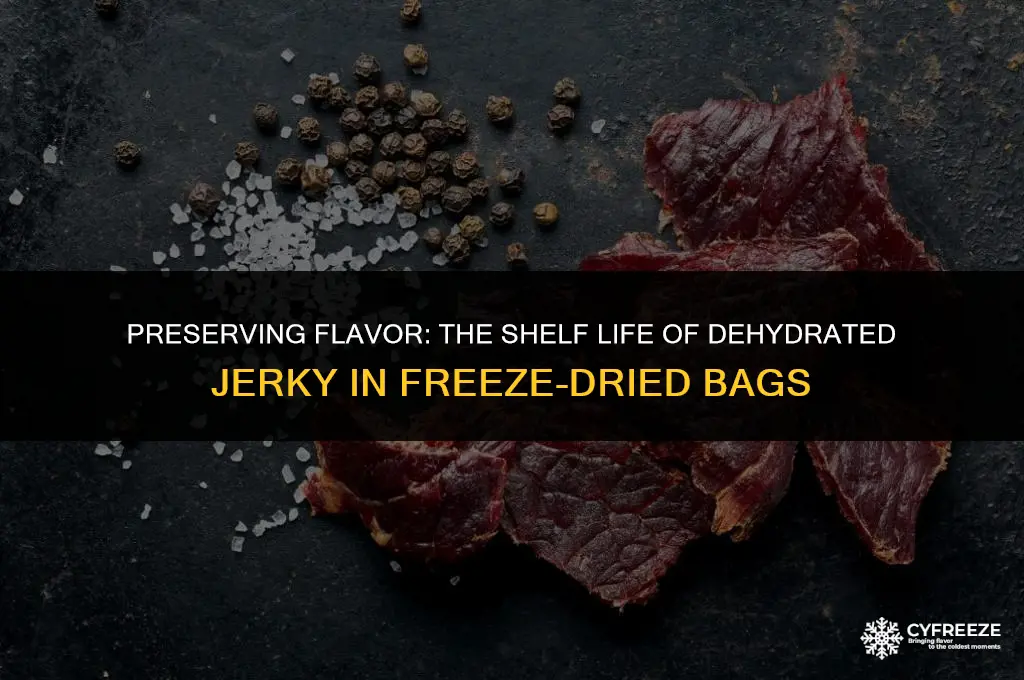 how long will dehydrated jerky in a freeze dried bag