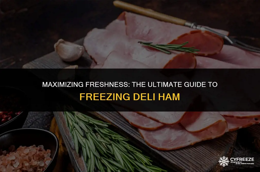 how long will deli ham keep in the freezer