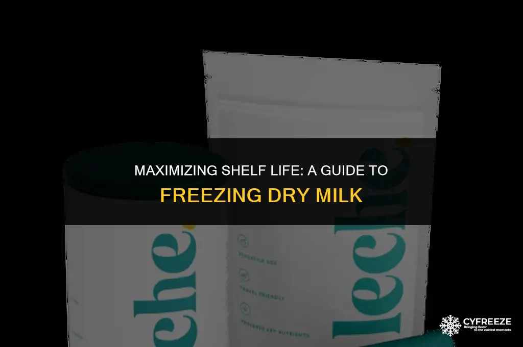 how long will dry milk last in the freezer