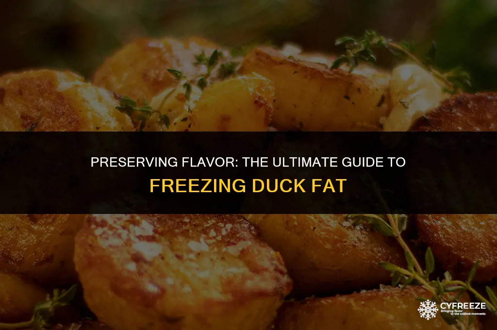 how long will duck fat keep in the freezer