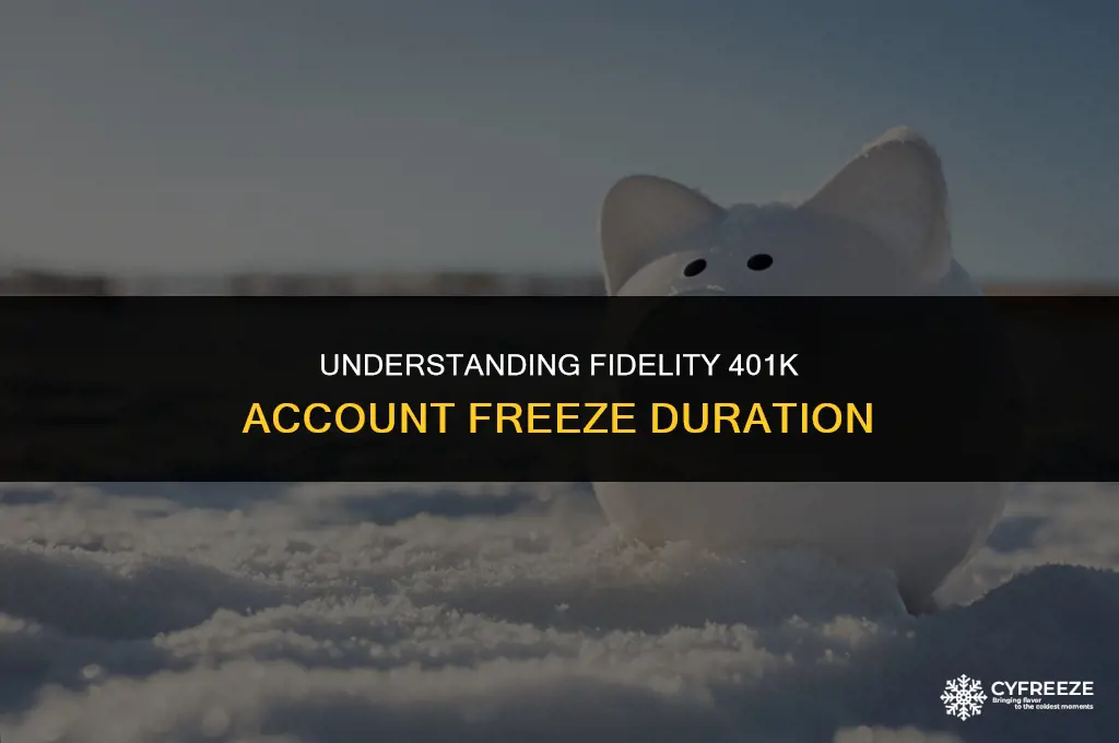 how long will fidelity 401k freeze my account