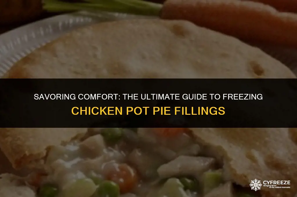 how long will filling forchicken pot pie last in freezer