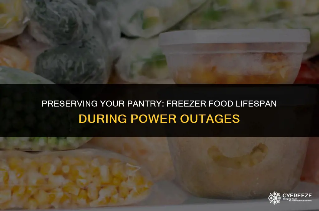 how long will food in freezer last without power