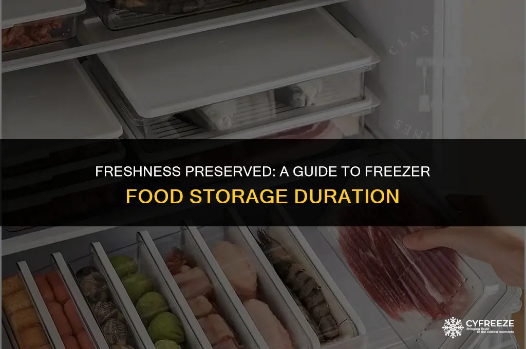 how long will food keep in freezer