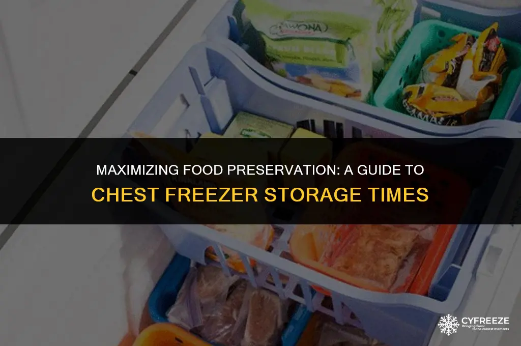 how long will food stay frozen in a chest freezer