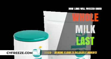 Maximizing Shelf Life: The Longevity of Freeze-Dried Whole Milk