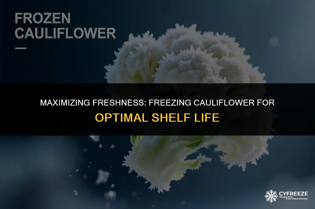 how long will fresh cauliflower last in freezer