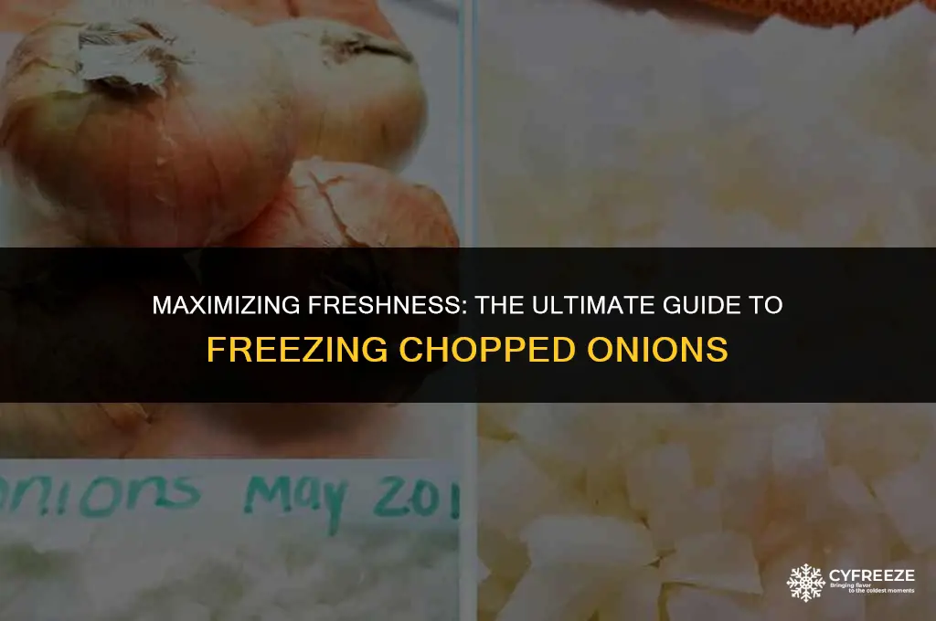 how long will fresh chopped onions last in the freezer
