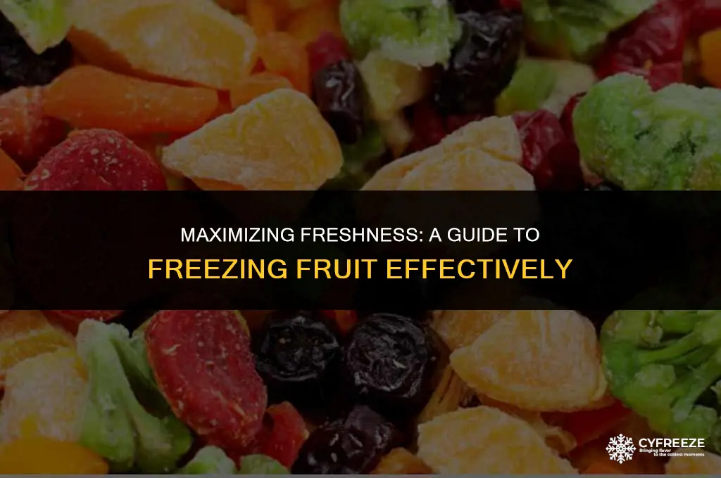 how long will fresh fruit last in the freezer
