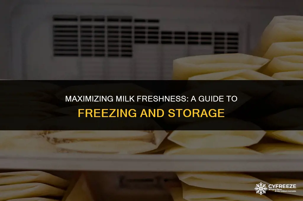 how long will fresh milk last in freezer