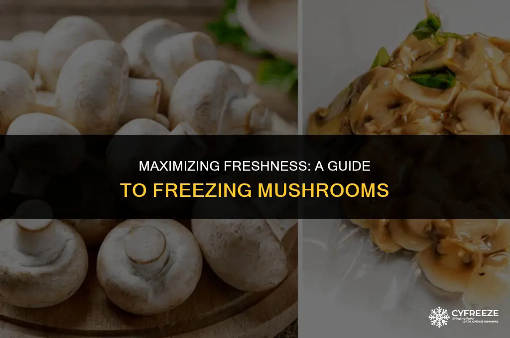how long will fresh mushrooms last in freezer