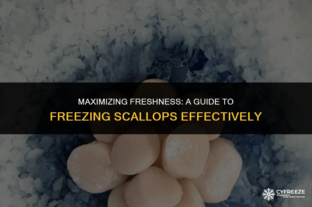 how long will fresh scallops last in freezer