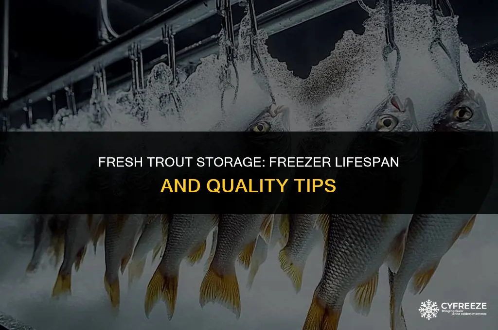 how long will fresh trout keep in the freezer