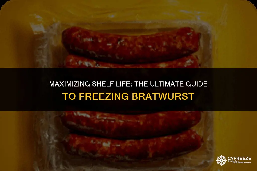 how long will frozen bratwurst last in the freezer