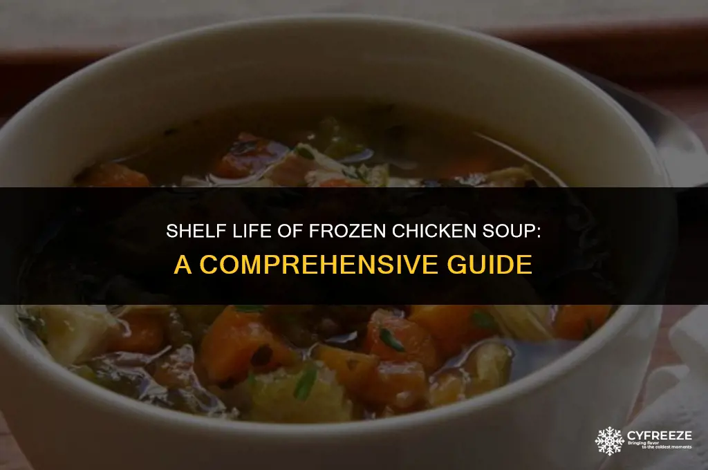 how long will frozen chickensoup last in freezer