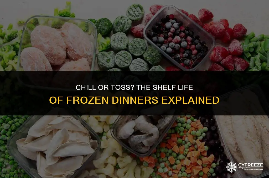 how long will frozen dinners stay good under near freezing