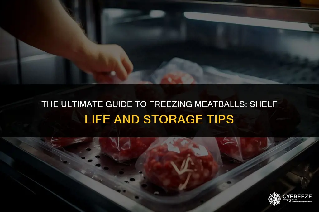how long will frozen meatballs last in the freezer