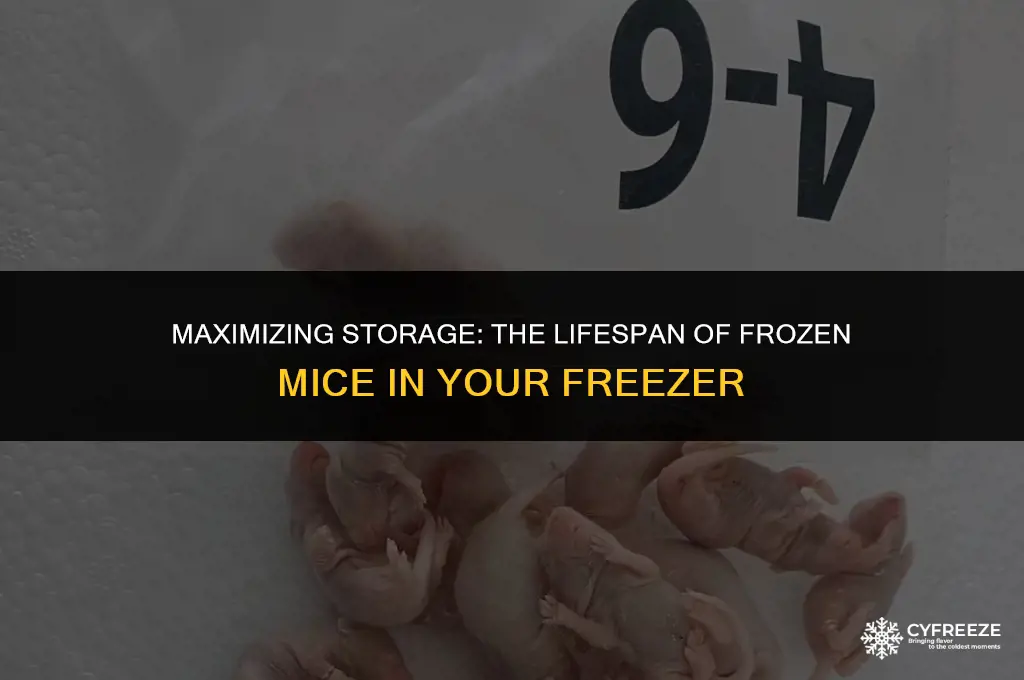 how long will frozen mice last in freezer