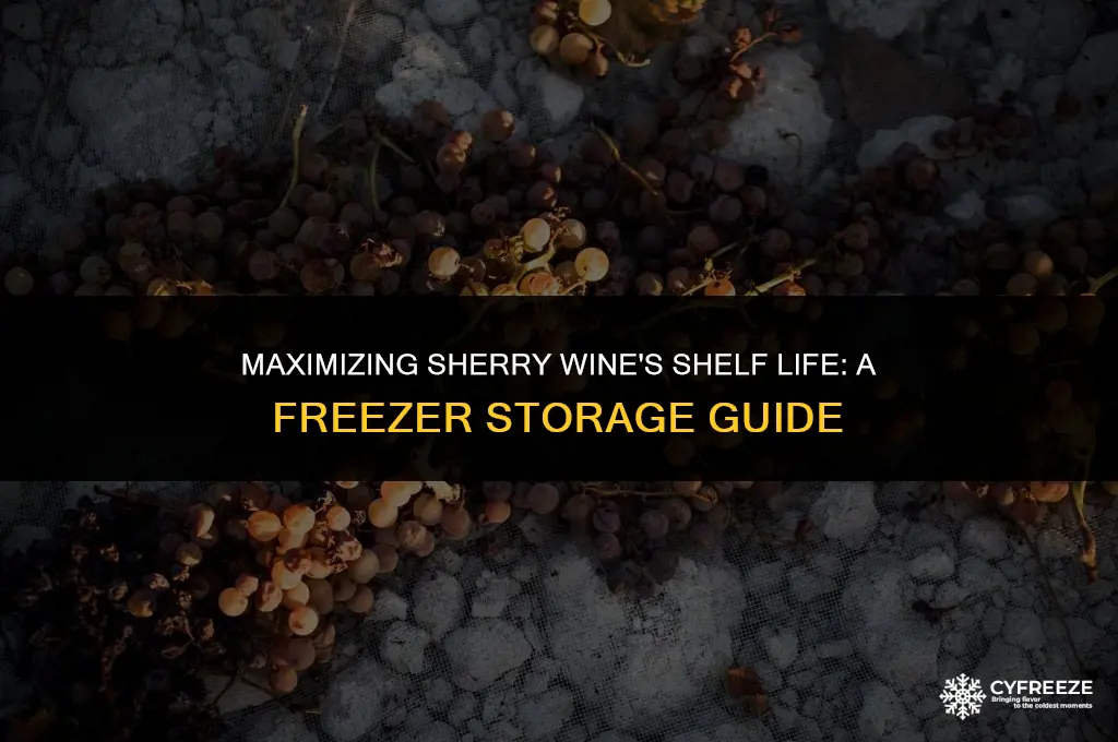 how long will frozen sherry wine last in the freezer
