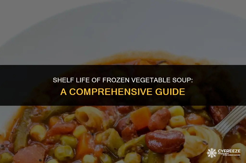 how long will frozen vegetable soup last in freezer