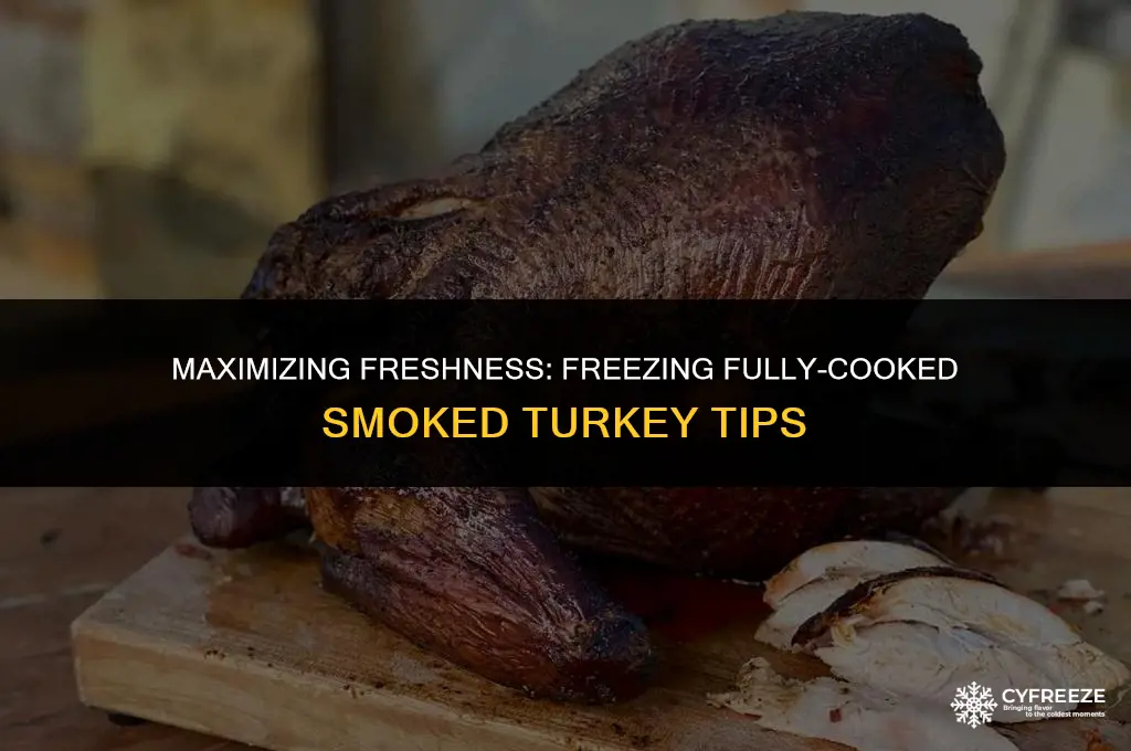 how long will fully-cooked smoked turkey keep in the freezer