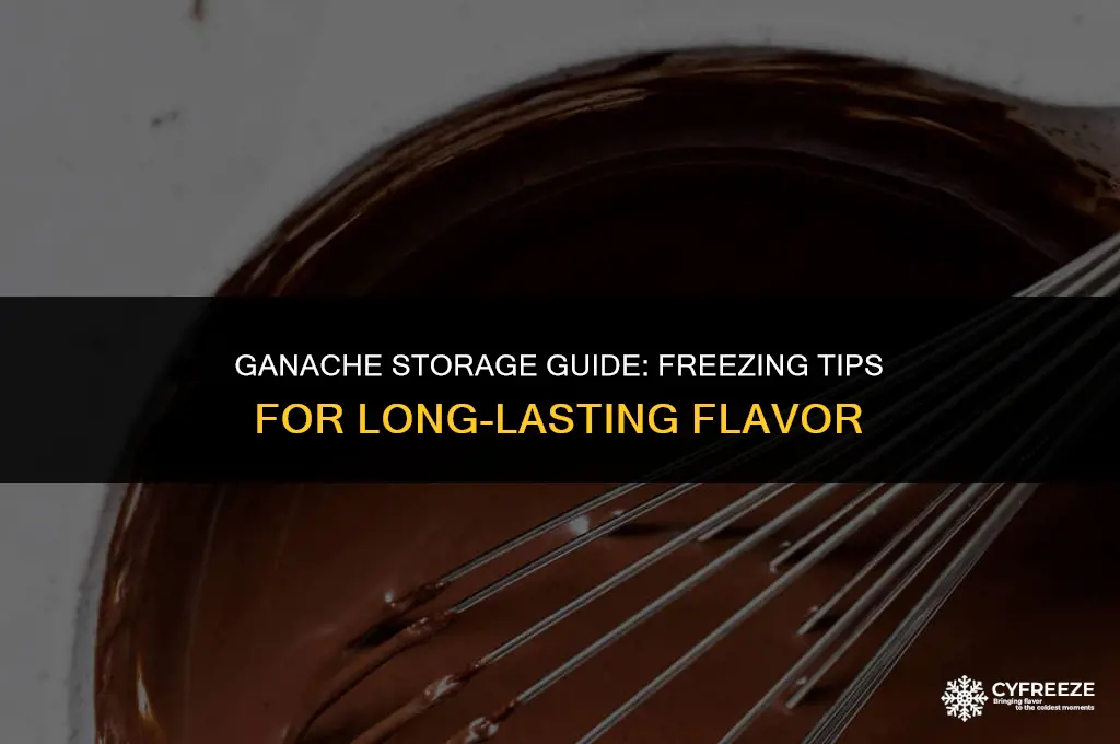 how long will ganache keep in the freezer