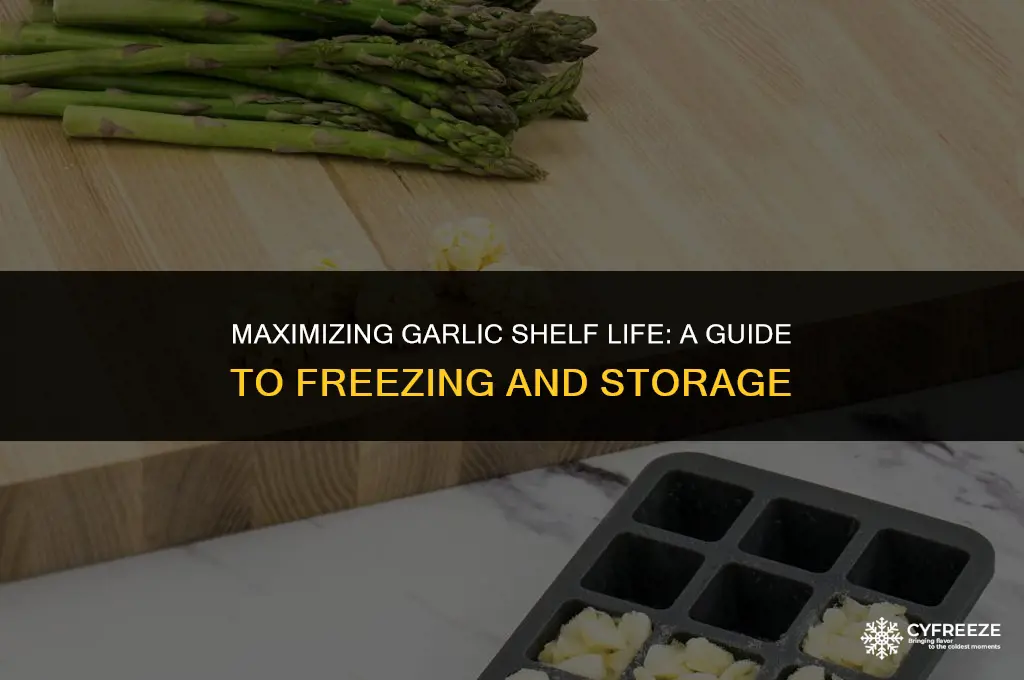 how long will garlic keep in freezer