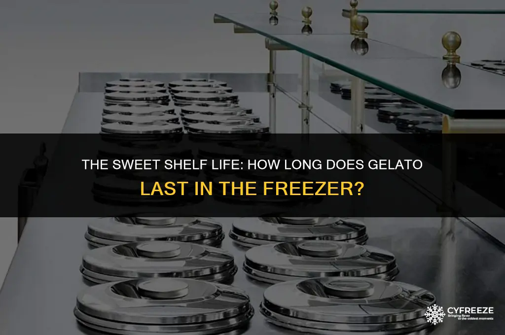 how long will gelato last in the freezer