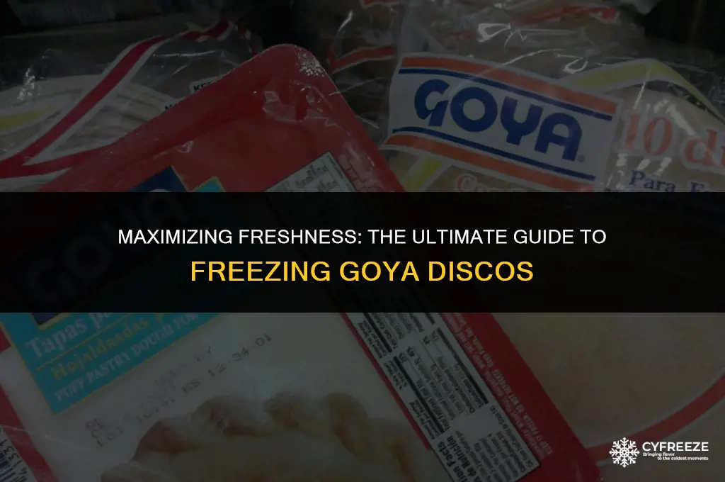 how long will goya discos last in the freezer