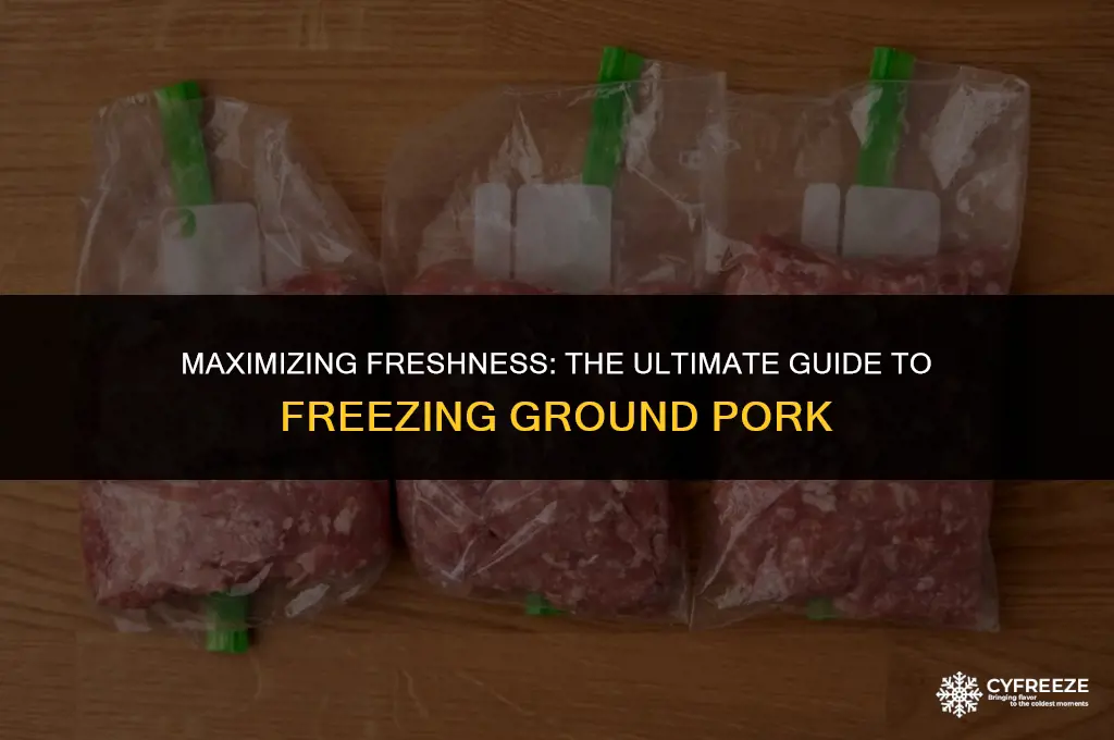 how long will ground pork last in the freezer