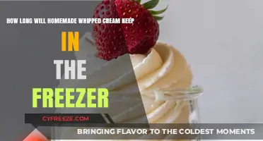 Freshness in Every Scoop: Homemade Whipped Cream's Freezer Lifespan