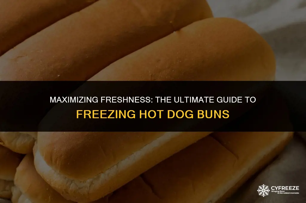 how long will hot dog buns keep in the freezer