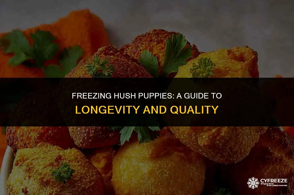 how long will hush puppies last in the freezer