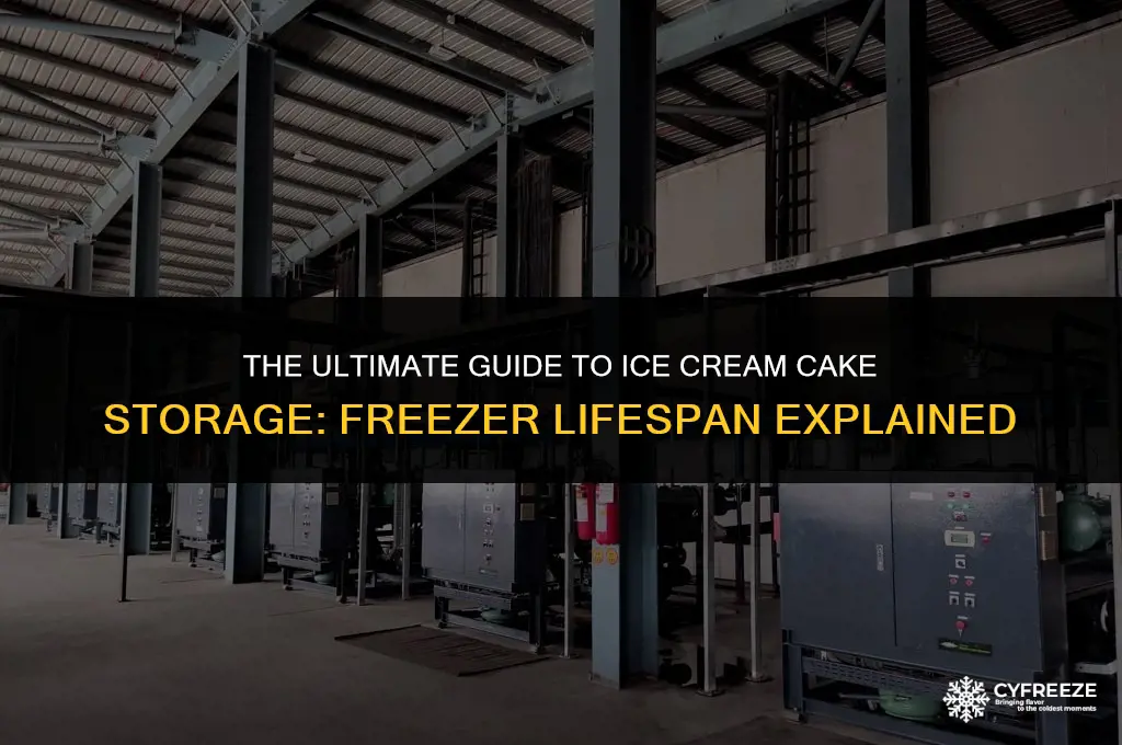 how long will ice cream cake keep in the freezer