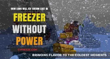 Surviving the Thaw: Ice Cream's Lifespan in a Powerless Freezer