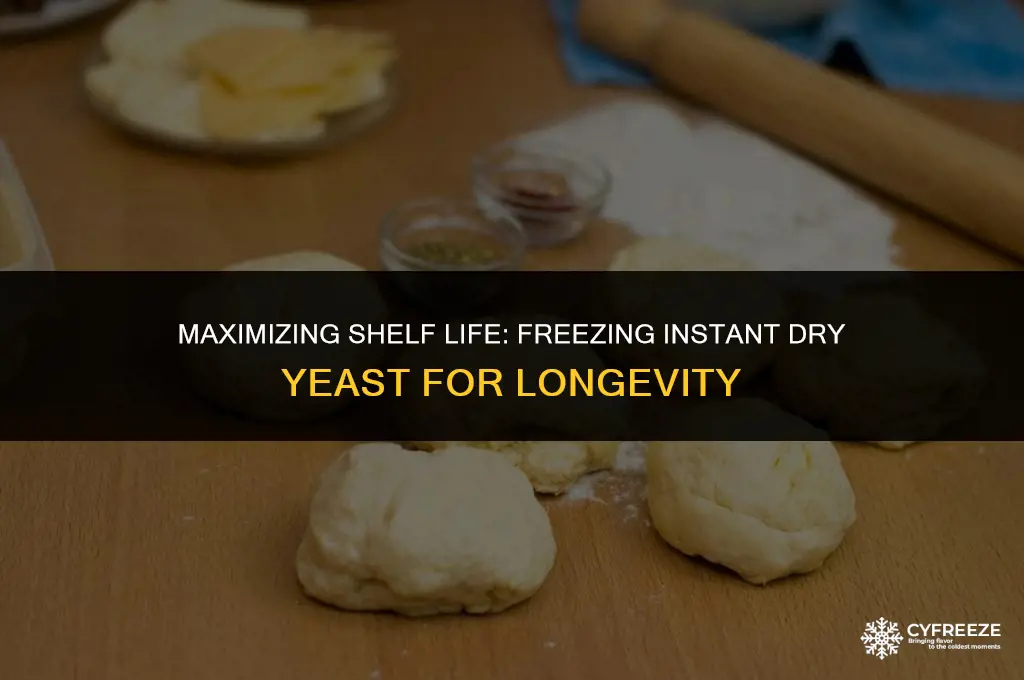 how long will instant dry yeast last in the freezer