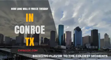 Chilly Tuesday in Conroe, TX: Freeze Duration Insights