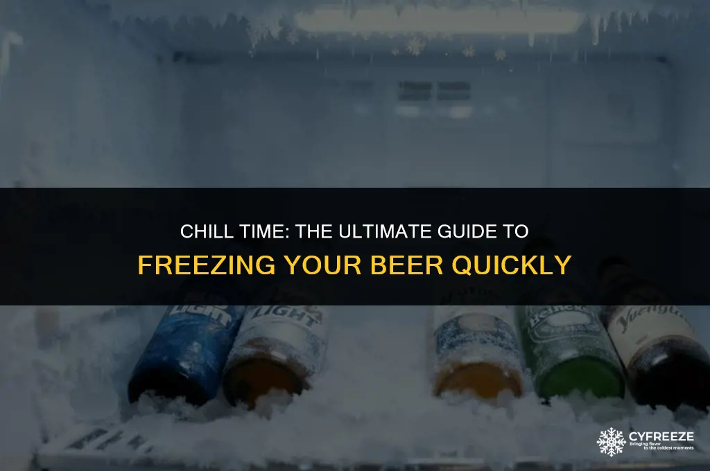 how long will it take a beer to freeze