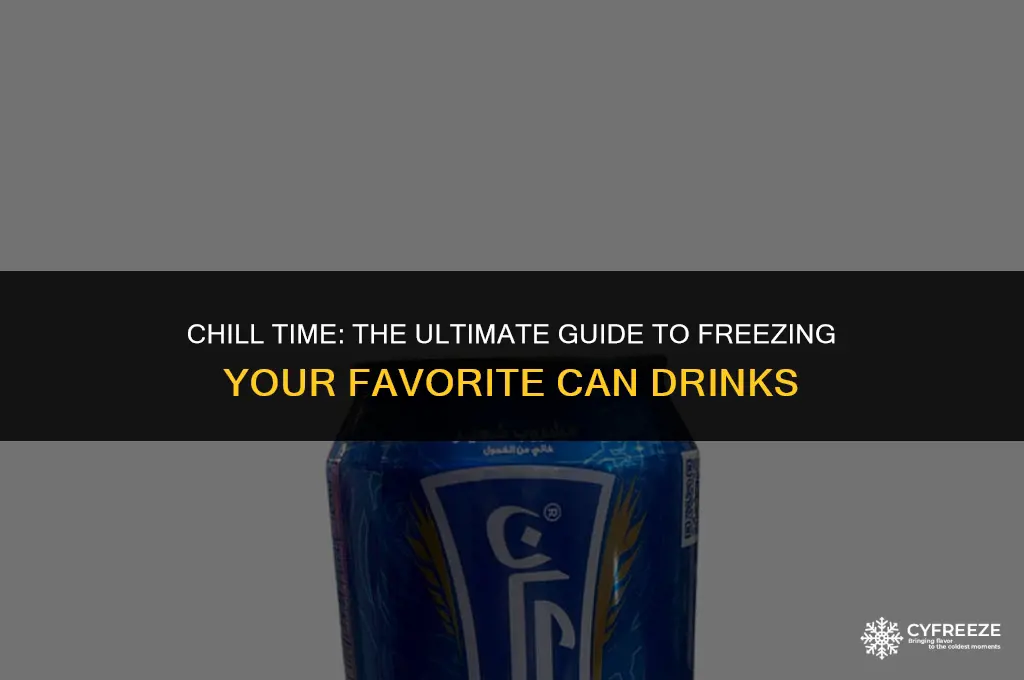 how long will it take a can drink to freeze